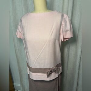 1960s VINTAGE SKIRT TOP SET MEDIUM